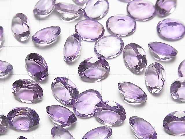 [Video]High Quality Amethyst AAA Loose stone Oval Faceted 10x8mm 5pcs