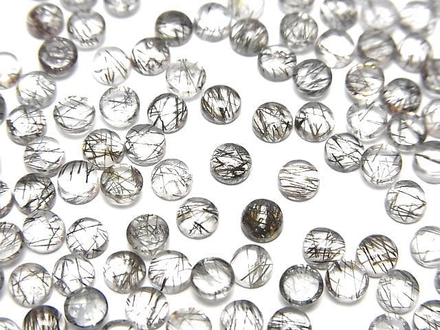 Tourmalinated Quartz Gemstone Beads