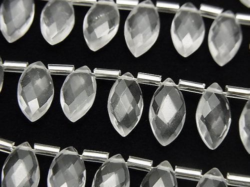 Crystal Quartz, Marquise Gemstone Beads