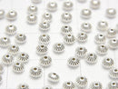 Silver925  Line Carved Rondelle  3.3mm 20pcs