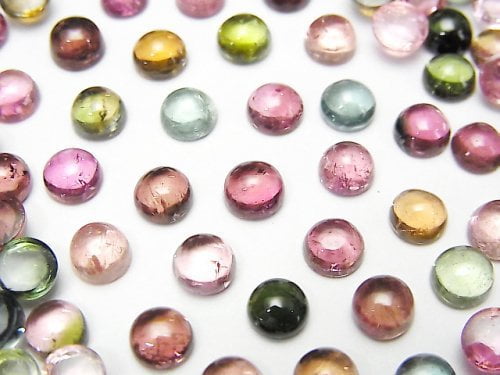 Cabochon, Tourmaline Gemstone Beads