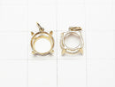 [Video][Japan][K10 Yellow Gold] Pendant Frame (Prong Setting) Round Faceted 8mm 1pc