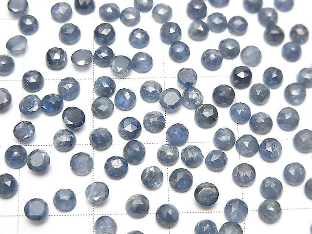 [Video] Unheated Blue Sapphire AA++ Round Rose Cut 3x3mm 10pcs