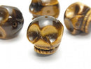 Skull, Tiger's Eye Gemstone Beads