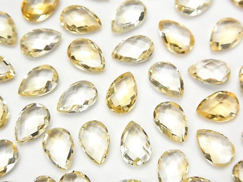 Citrine, Pear Shape, Undrilled (No Hole) Gemstone Beads