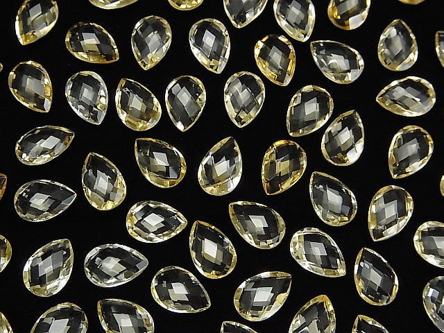 High Quality Light Color Citrine AAA Undrilled Pear shape Cushion Cut 9x6mm 10pcs $6.79!