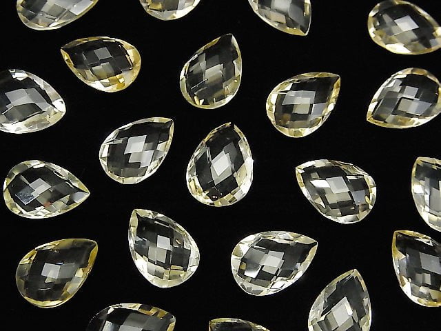 High Quality Light Color Citrine AAA Undrilled Pear shape Cushion Cut 13x9mm 5pcs $7.79!