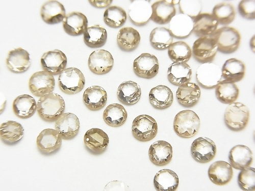 Diamond, Rose, Round Gemstone Beads