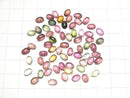 [Video] High Quality Multi Color Tourmaline AAA Oval Cabochon 6x4mm 5pcs
