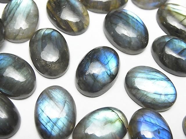 [Video] Labradorite AAA- Oval Cabochon 18x13mm 2pcs