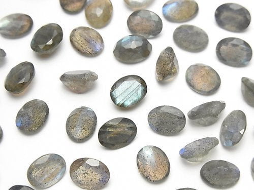 Labradorite, Oval, Undrilled (No Hole) Gemstone Beads