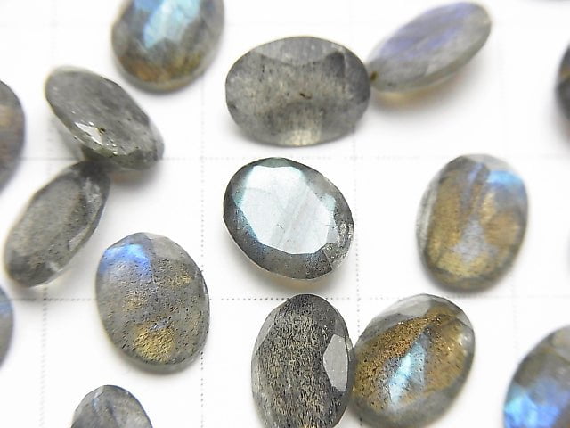 [Video] Labradorite AA++ Undrilled Oval Faceted 9x7mm 5pcs