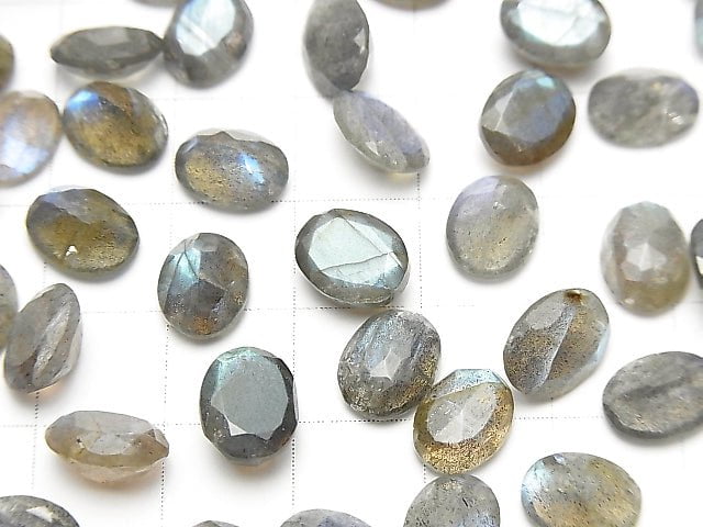 [Video] Labradorite AA++ Undrilled Oval Faceted 9x7mm 5pcs