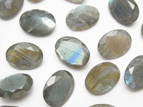 Labradorite, Oval, Undrilled (No Hole) Gemstone Beads