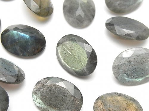 Labradorite, Oval, Undrilled (No Hole) Gemstone Beads