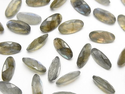 Labradorite, Oval, Undrilled (No Hole) Gemstone Beads