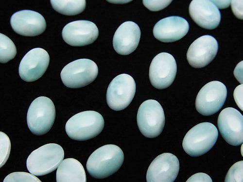 Cabochon, Larimar Gemstone Beads