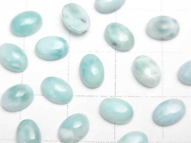 [Video] Larimar Pectolite AA++ Oval  Cabochon 7x5mm 5pcs