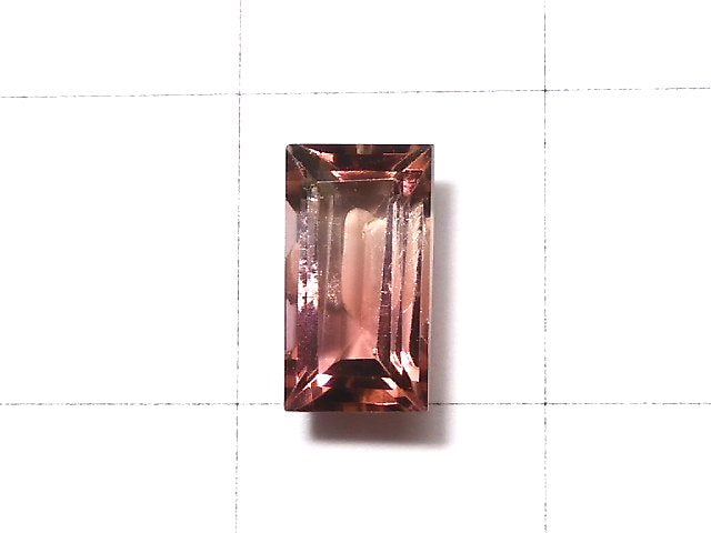 [Video] [One of a kind] Nigeria High Quality Bi-color Tourmaline AAA Faceted 1pc NO.114