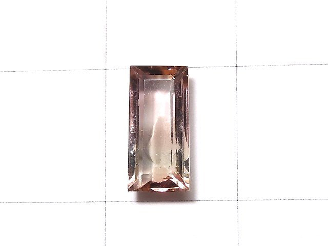 [Video] [One of a kind] Nigeria High Quality Bi-color Tourmaline AAA Faceted 1pc NO.115