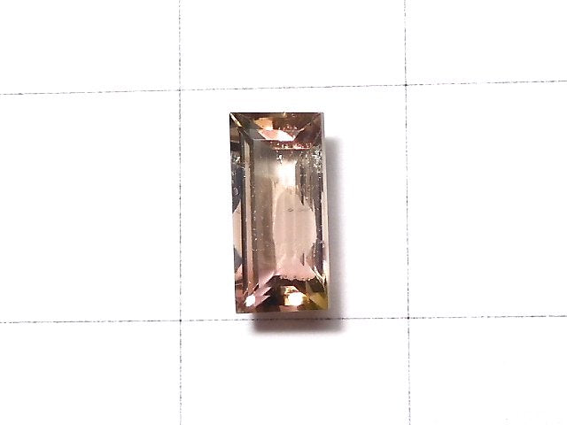 [Video] [One of a kind] Nigeria High Quality Bi-color Tourmaline AAA Faceted 1pc NO.116