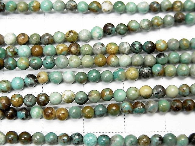 [Video] Turquoise AA Round 3mm 1strand beads (aprx.15inch/38cm)