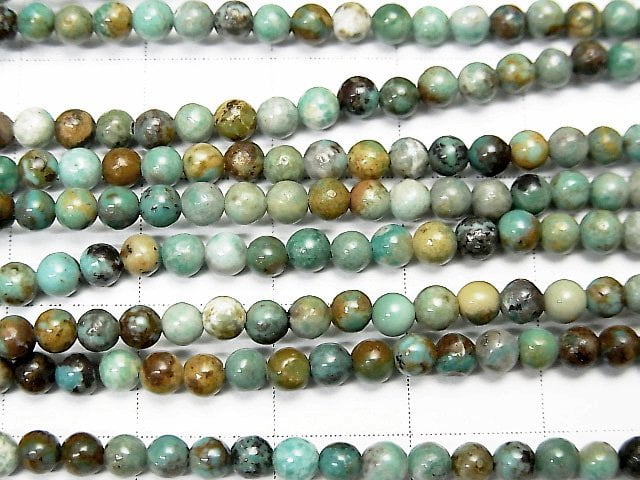 [Video] 1strand $13.99! Turquoise AA Round 3mm 1strand beads (aprx.15inch/38cm)