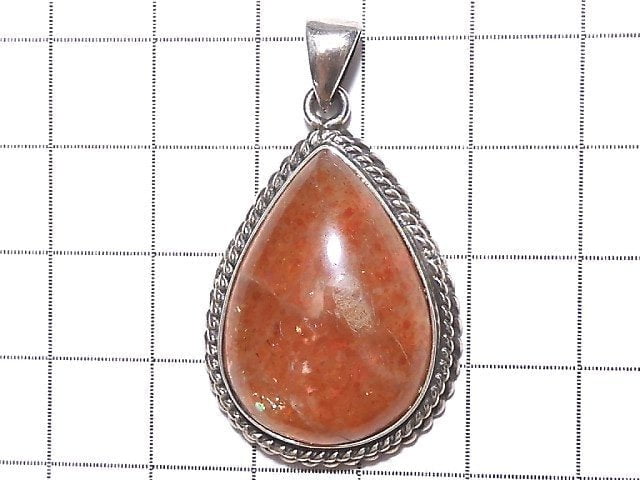 [Video] [One of a kind] Sunstone AAA Pendant Silver925 NO.334