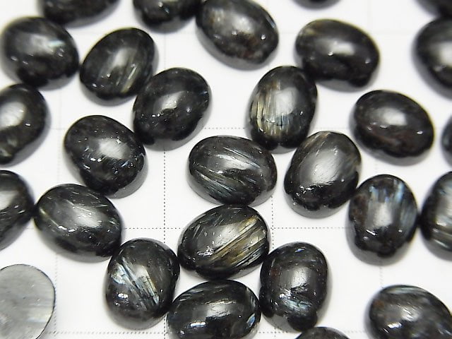 Nuummite  Oval  Cabochon 8x6mm 3pcs $5.79!