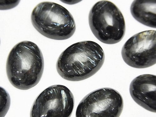 Cabochon, Nuummite / Astrophyllite Gemstone Beads