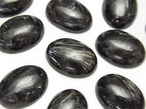 Cabochon, Nuummite / Astrophyllite Gemstone Beads