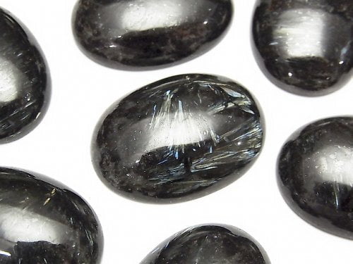 Cabochon, Nuummite / Astrophyllite Gemstone Beads