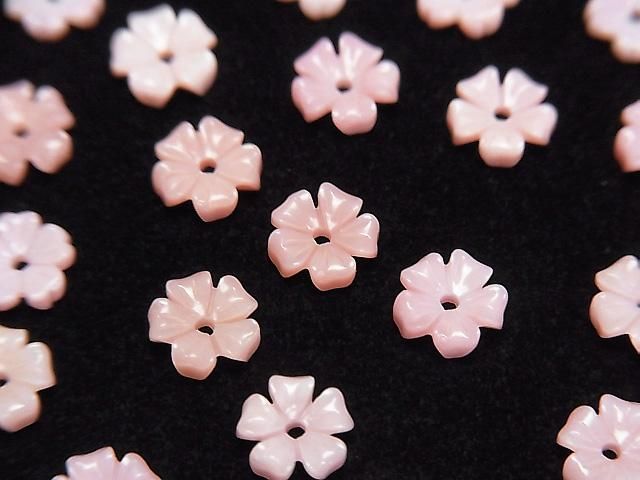 [Video] Queen Conch Shell AAA Flower 6mm Center Hole 4pcs