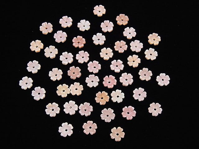 [Video] Queen Conch Shell AAA Flower Carving 6mm Center Hole 4pcs