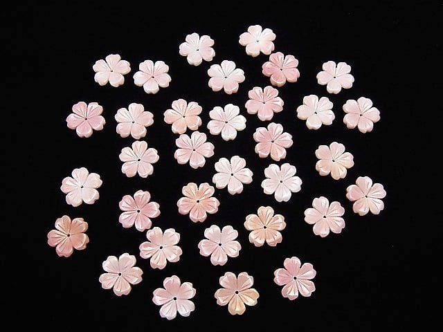 [Video] Queen Conch Shell AAA Flower Carving 15mm Center Hole 2pcs