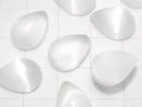 [Video] Selenite Pear shape Cabochon 14x10mm 1pc