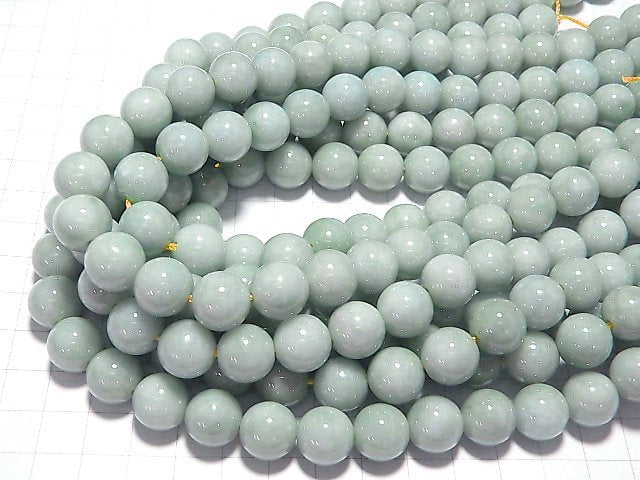 Burma Jadeite AAA- Round 12mm [2mm hole] half or 1strand beads (aprx.15inch/37cm)