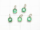 [Japan]High Quality Emerald AAA Round Faceted 4x4x3mm Pendant [K10 Yellow Gold] 1pc