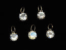 [Video][Japan]High Quality Rainbow Moonstone AAA Round Faceted 4x4x3mm Pendant [K10 Yellow Gold] 1pc