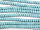 Magnesite Turquoise  Rondelle 6x6x3mm 1strand beads (aprx.15inch/38cm)