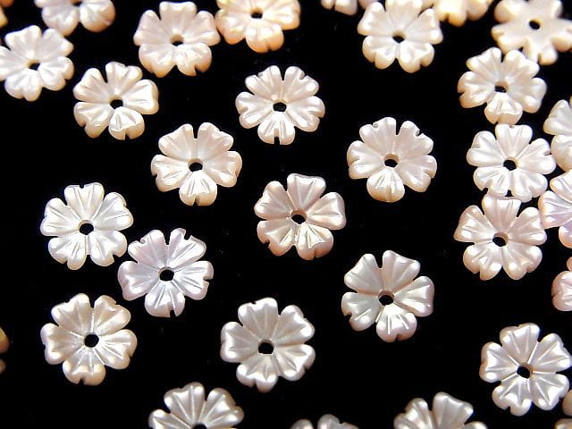 Flower, Mother of Pearl (Shell Beads) Pearl & Shell Beads