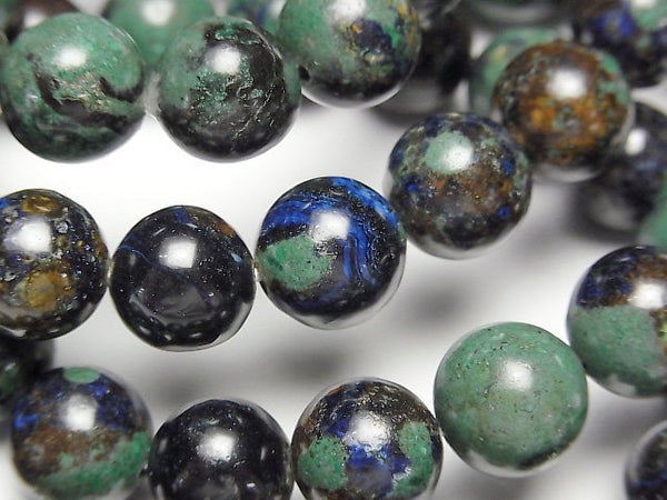 Accessories, Azurite, Bracelet, Round Gemstone Beads