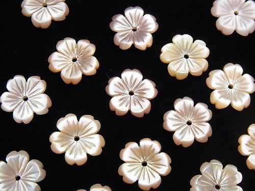 Flower, Mother of Pearl (Shell Beads) Pearl & Shell Beads