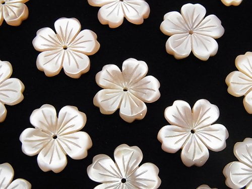 Flower, Mother of Pearl (Shell Beads) Pearl & Shell Beads