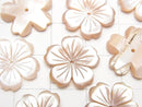[Video] High Quality Pink Shell AAA Flower 15mm Central Hole 2pcs