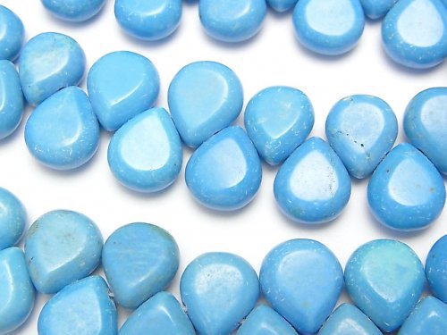 Magnesite Turquoise, Pear Shape Gemstone Beads