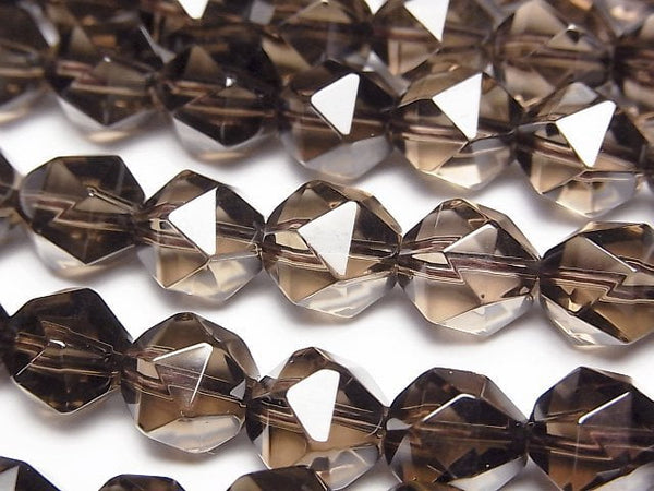 Smoky Quartz AAA 20Faceted Round 10mm 1/4 or 1strand beads (aprx.15inch/36cm)