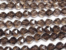 Smoky Quartz AAA 20Faceted Round 10mm 1/4 or 1strand beads (aprx.15inch/36cm)