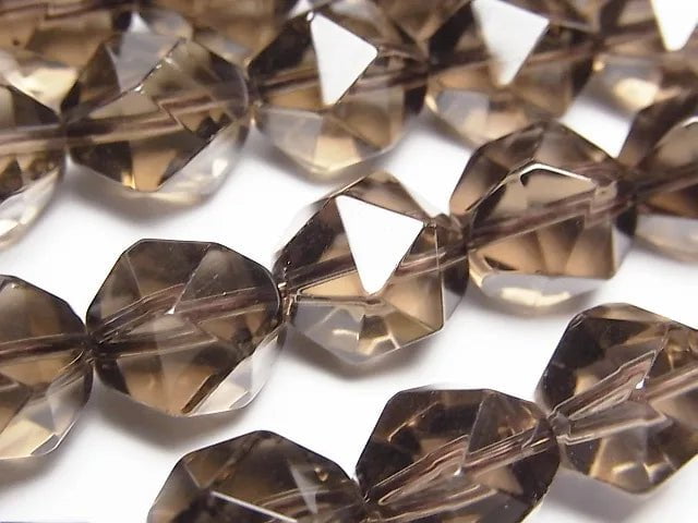 High Quality Smoky Quartz AAA 20Faceted Round 12mm half or 1strand beads (aprx.15inch/36cm)