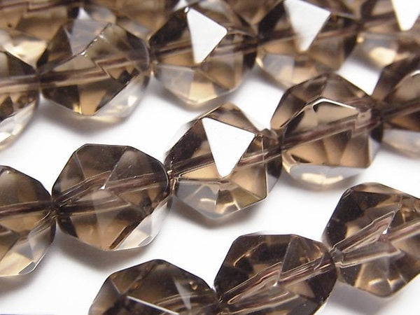 Smoky Quartz AAA 20Faceted Round 12mm 1/4 or 1strand beads (aprx.15inch/36cm)